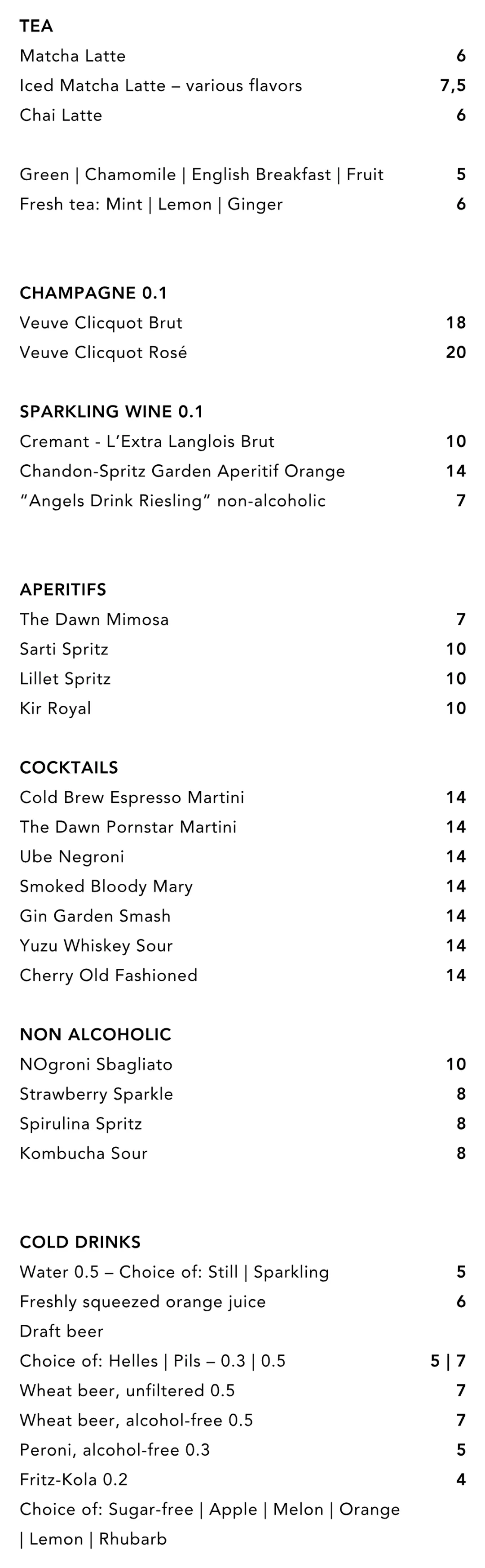 Menu, page 4